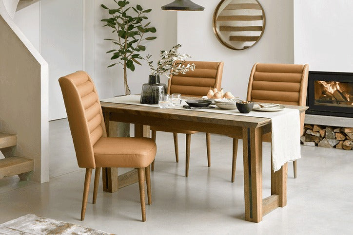 Lola Dining Chair in Pumice House Basket Weave