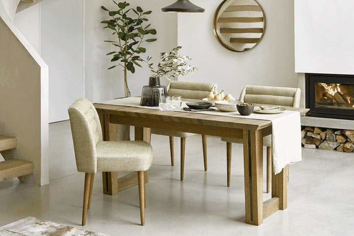 Lola Dining Chair in Pumice House Basket Weave