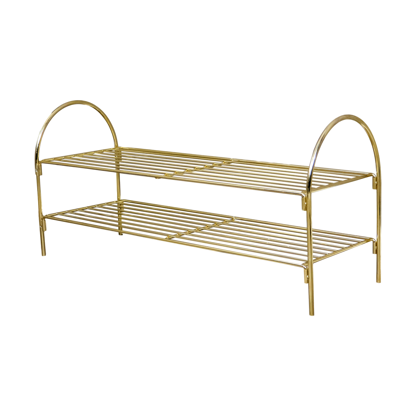 Gold Shoe Rack