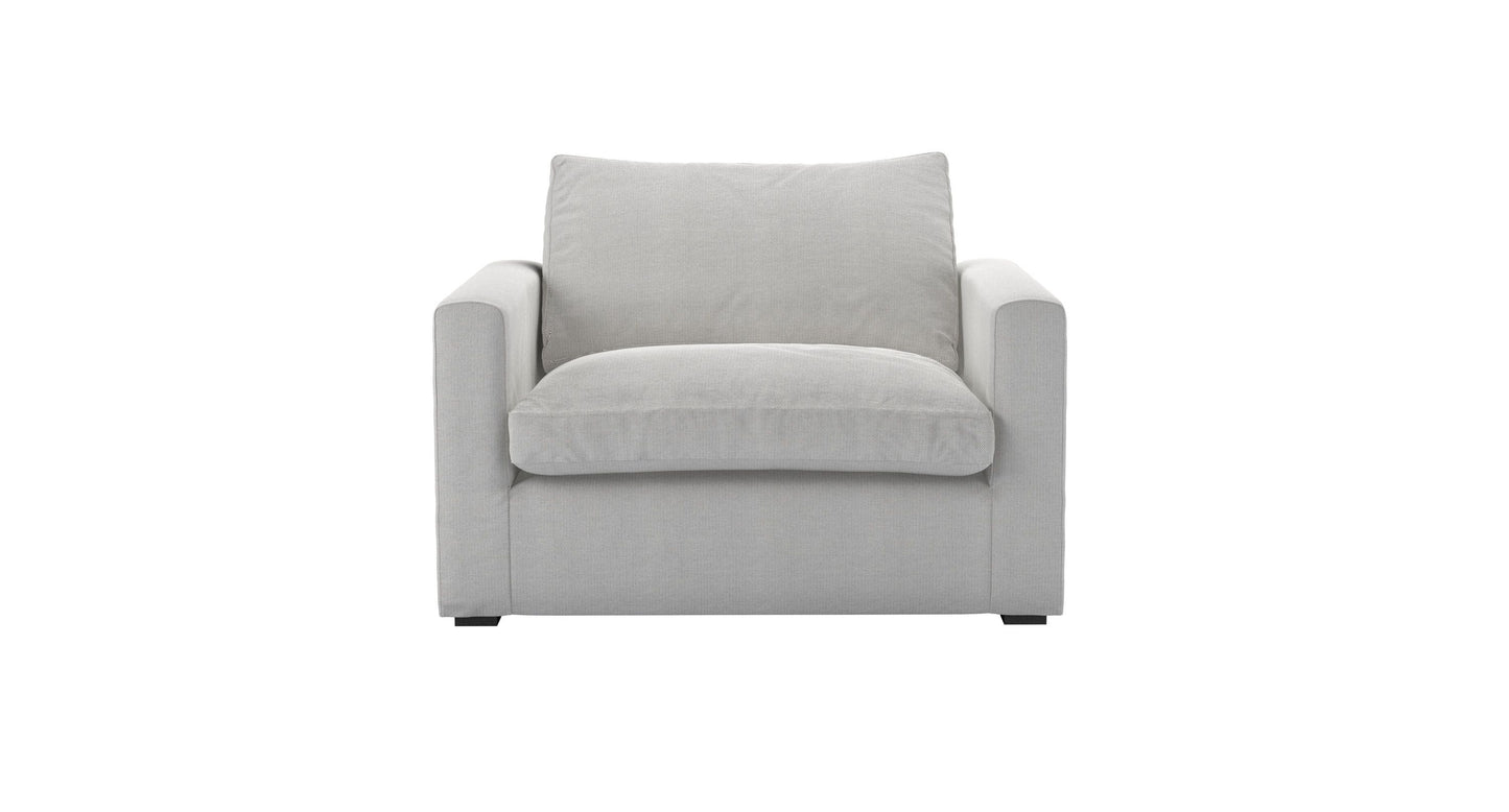 Long Island Slim Armchair in Pumice House Basket Weave