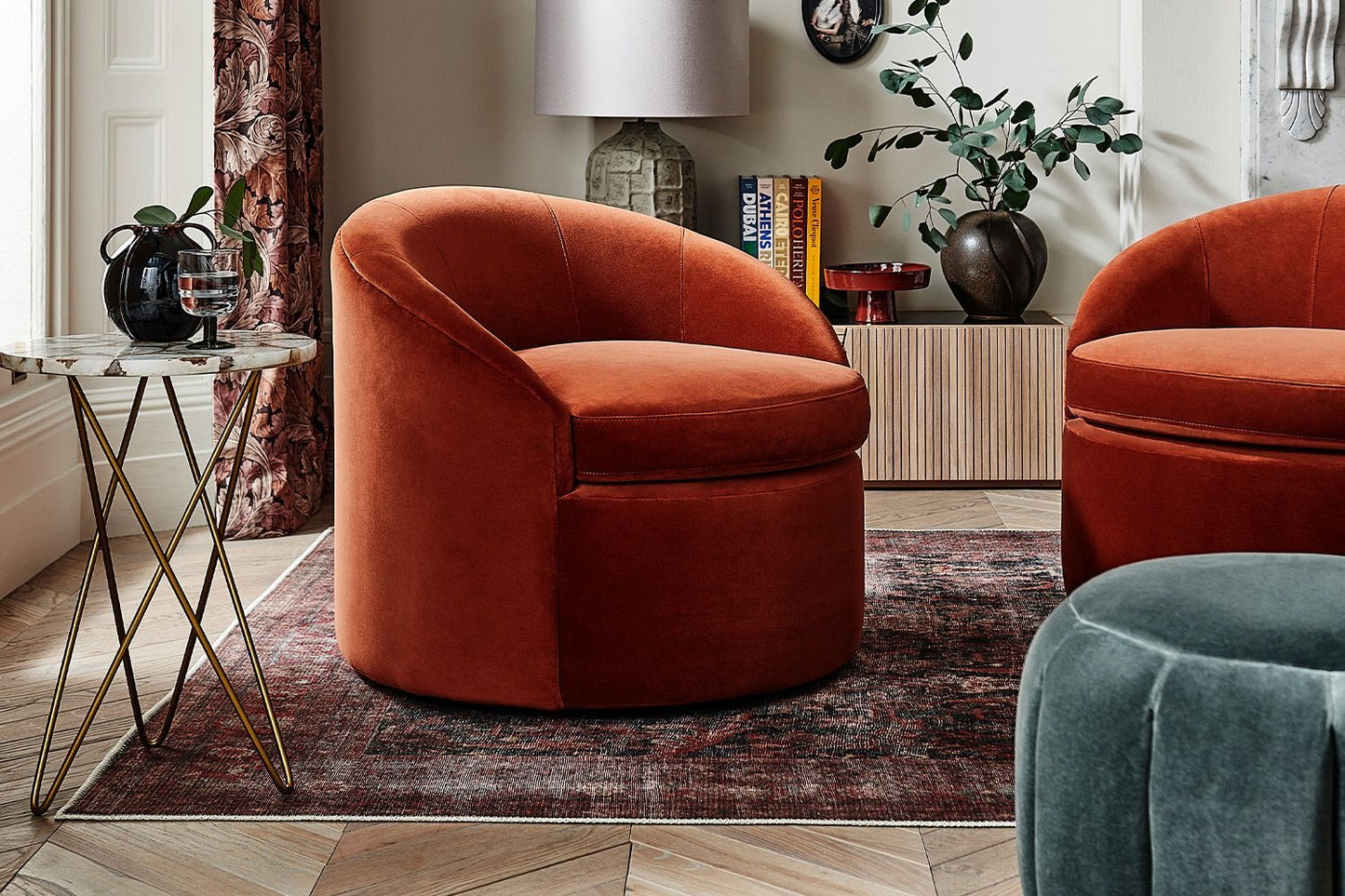 Quinn Armchair in Pumice House Basket Weave
