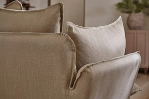 Malibu Medium Corner Sofa in Pumice House Basket Weave