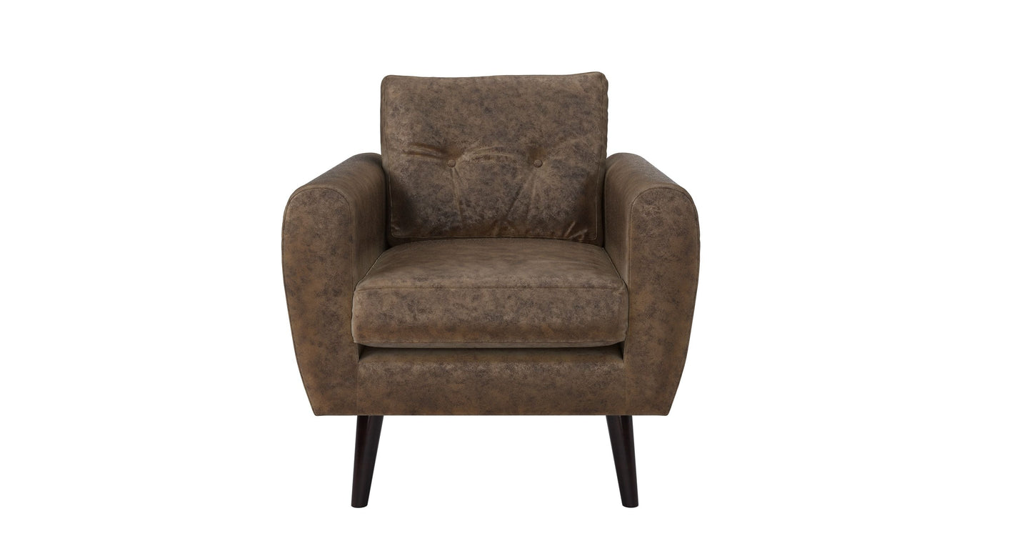 Jack Armchair in Burnt Orange Velvet