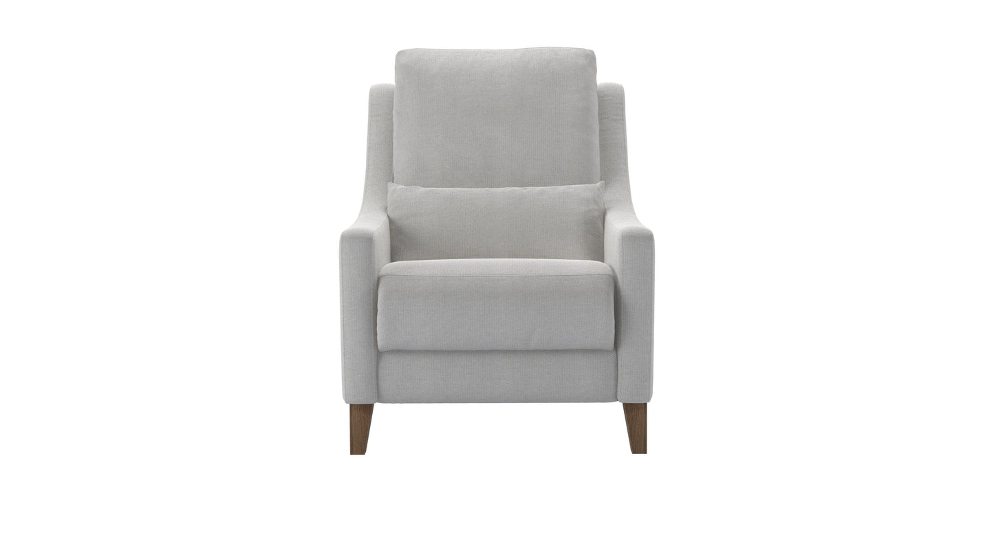 High Back Iggy Recliner Armchair in Pumice House Basket Weave