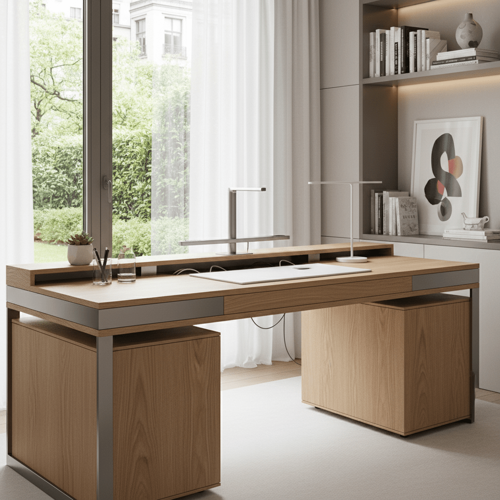 Achieve a Clutter-Free Workspace: Choosing a Cable Management Writing Desk - Sleek Furniture