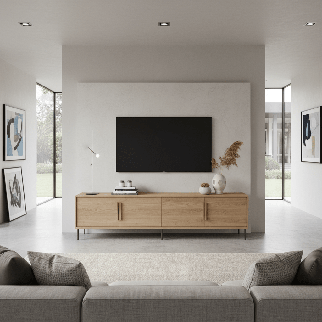 Streamlined Storage: The Practicality and Style of Media Units with Two Cabinets - Sleek Furniture