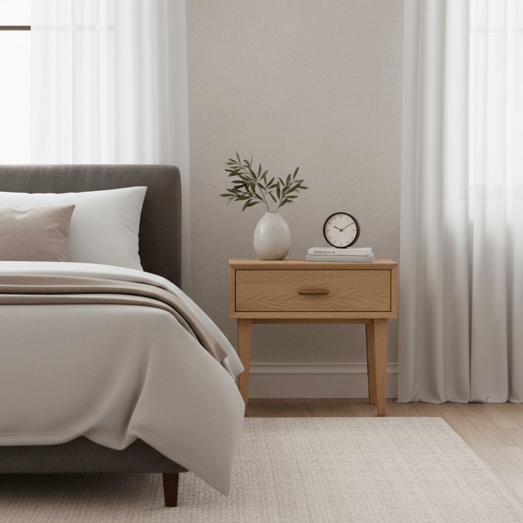The Perfect Balance: Why a One-Drawer Bedside Table is All You Need - Sleek Furniture