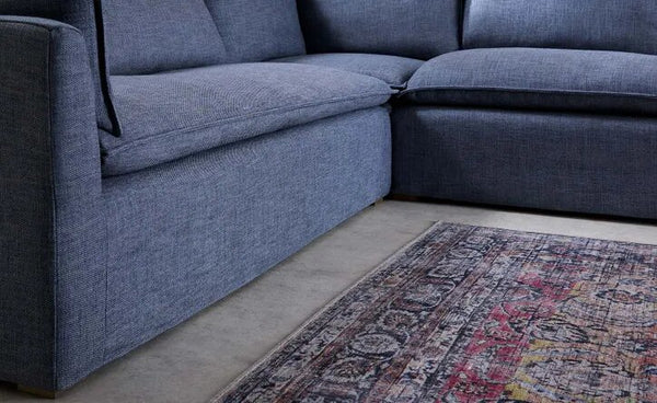 Anders Medium Corner Sofa in Pumice House Basket Weave - My Store
