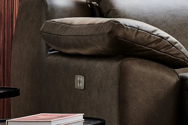 Hudson 2 Seat Recliner Sofa in Pumice House Basket Weave - My Store