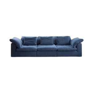Ransom Linen Two Seater Sofa – Contemporary Modern Loveseat with High Resilience Foam Cushions & Durable Linen Upholstery for Living Room Comfort