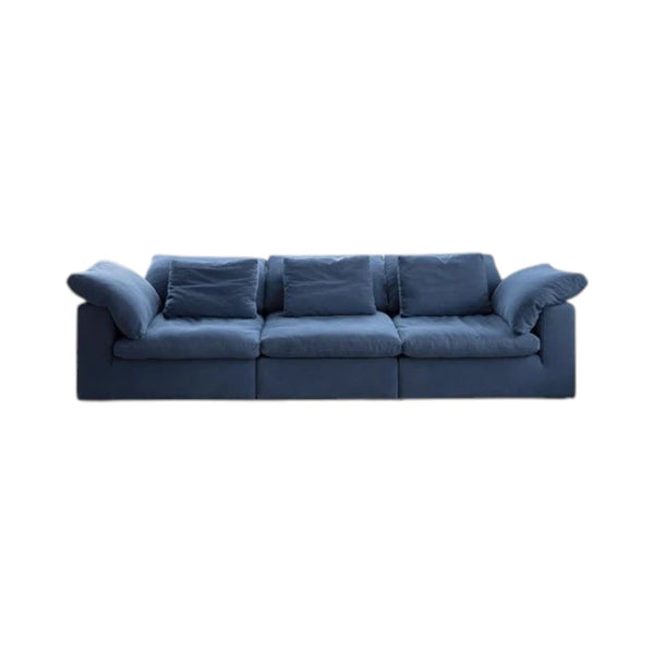 Ransom Linen Two Seater Sofa – Contemporary Modern Loveseat with High Resilience Foam Cushions & Durable Linen Upholstery for Living Room Comfort