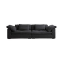 Ransom Linen Two Seater Sofa – Contemporary Modern Loveseat with High Resilience Foam Cushions & Durable Linen Upholstery for Living Room Comfort
