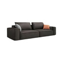 R67 Anselm Two Seater Modular Sofa – Contemporary Leathaire Upholstered Couch with High-Density Sponge Comfort – Modern 2 Seater Living Room Sofa