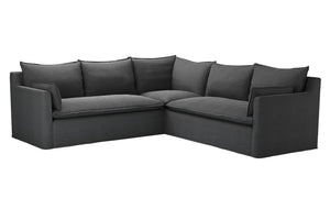 Anders Medium Corner Sofa in Pumice House Basket Weave