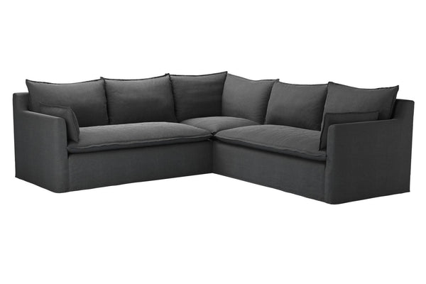 Anders Medium Corner Sofa in Pumice House Basket Weave