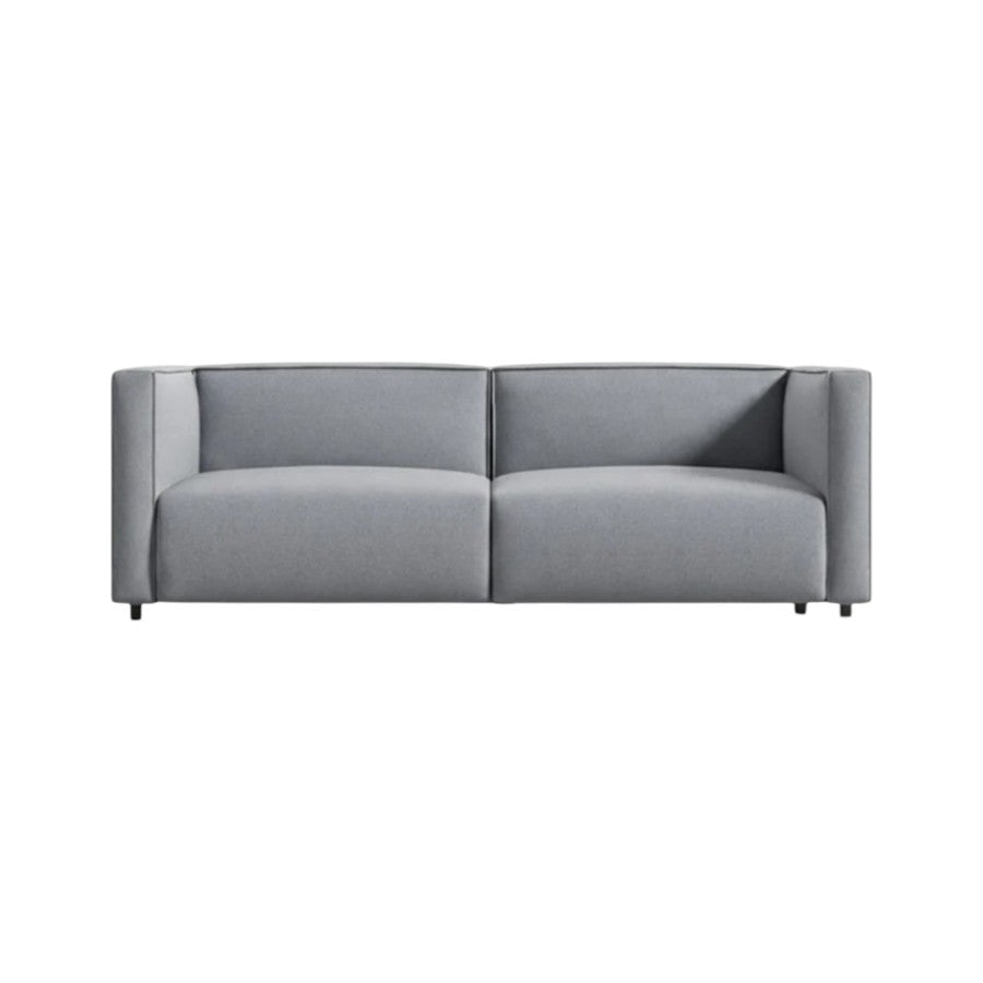 Oakland 2 Seater Modular Sofa – Modern Linen Upholstered Compact Sofa with High-Density Foam Cushions, Removable Cushion Covers, Contemporary Living Room Seating