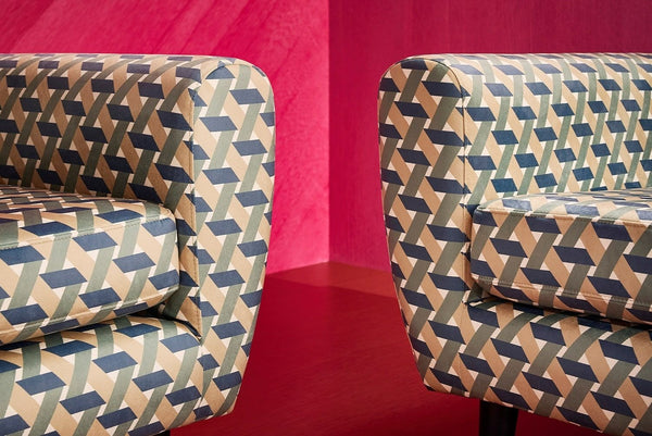 Jack Armchair in Burnt Orange Velvet