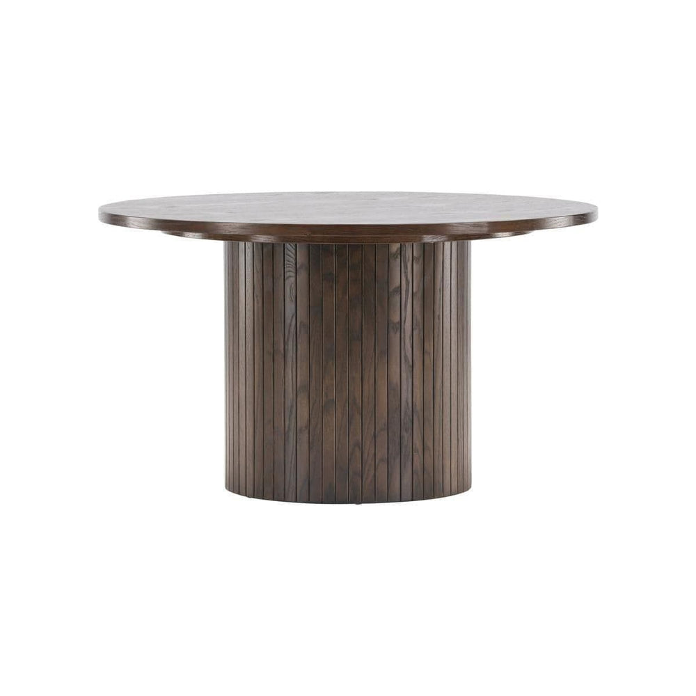 Bianca Round Sofa Table, Mocca – Modern Coffee Table in MDF & Veneer by Mmilo