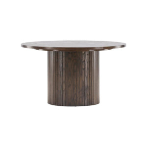 Bianca Round Sofa Table, Mocca – Modern Coffee Table in MDF & Veneer by Mmilo