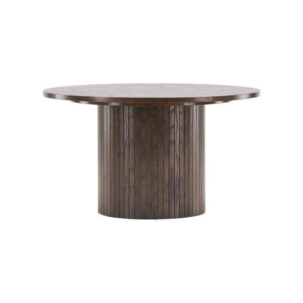 Bianca Round Sofa Table, Mocca – Modern Coffee Table in MDF & Veneer by Mmilo