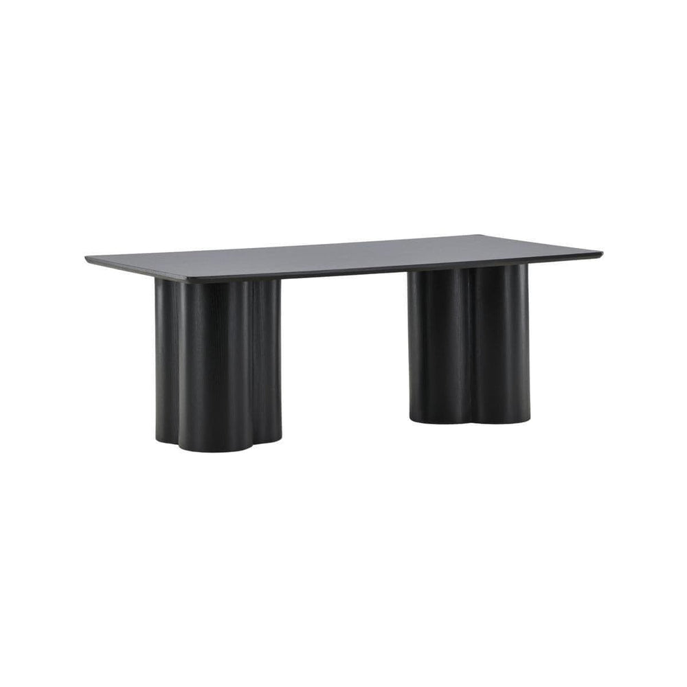 Mmilo Olivia Coffee Table 120x60 cm – Black, Modern MDF Sofa Table with Sleek Minimalist Design for Living Room