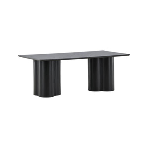 Mmilo Olivia Coffee Table 120x60 cm – Black, Modern MDF Sofa Table with Sleek Minimalist Design for Living Room