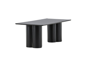 Mmilo Olivia Coffee Table 120x60 cm – Black, Modern MDF Sofa Table with Sleek Minimalist Design for Living Room