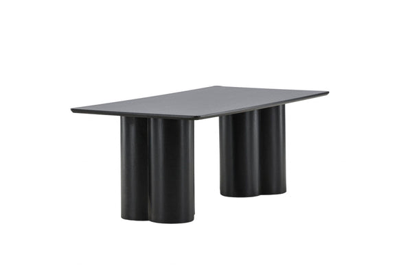 Mmilo Olivia Coffee Table 120x60 cm – Black, Modern MDF Sofa Table with Sleek Minimalist Design for Living Room