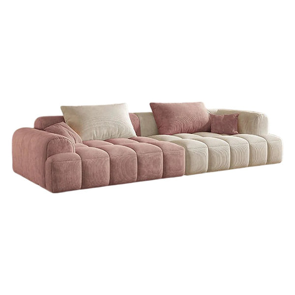 Arabella 4 Seater Corduroy Sofa – Modern Contemporary Fabric Couch with High-Density Foam Cushions, Spacious Living Room Sofa - My Store