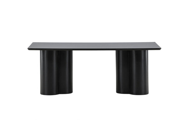 Mmilo Olivia Coffee Table 120x60 cm – Black, Modern MDF Sofa Table with Sleek Minimalist Design for Living Room