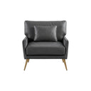 Luna 3-Seater Real Leather Sofa – Modern Contemporary Corner Style Couch with High Density Foam & Steel Frame – Comfortable Living Room Seating (Green, Brown, Grey)