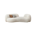 Elara Modern Curved 2 Seater Bouclé Sofa – Contemporary Upholstered Lounge Couch, Soft Plush Seating, Elegant Curved Design Sofa for Living Room & Office - My Store