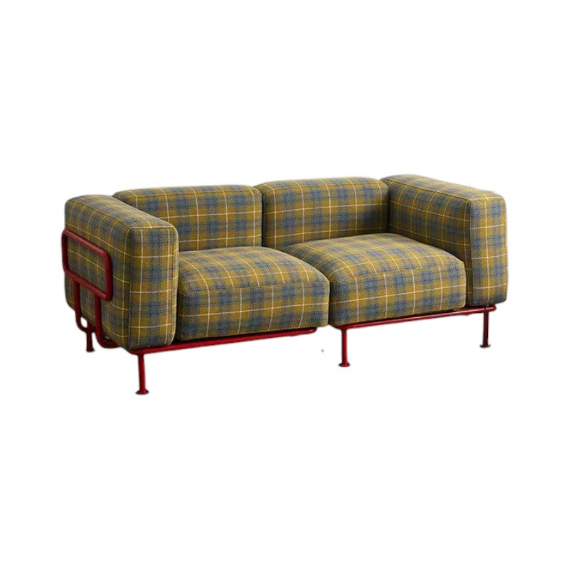Velez Modular Linen Sofa – Contemporary 2 Seater or 3 Seater Living Room Sofa with Stainless Steel Frame, Modern Modular Couch for Home Lounge - My Store