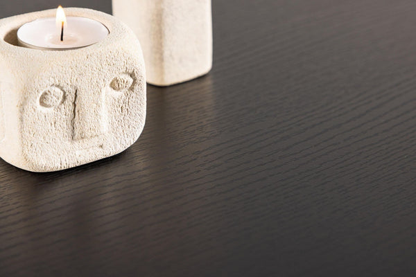 Mmilo Olivia Coffee Table 120x60 cm – Black, Modern MDF Sofa Table with Sleek Minimalist Design for Living Room