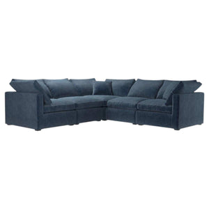 Long Island Slim Medium Corner Sofa in Pumice House Basket Weave - My Store