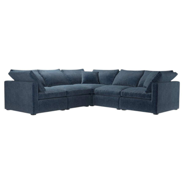 Long Island Slim Medium Corner Sofa in Pumice House Basket Weave - My Store