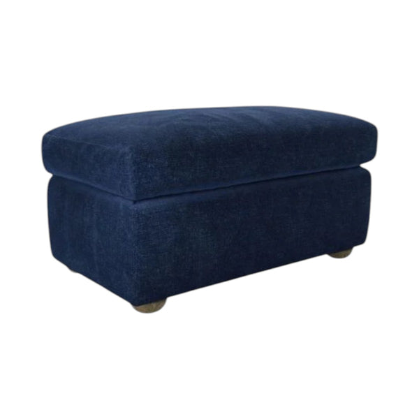 Tiffany Slim Medium Rectangular Footstool in Pumice House Basket Weave
