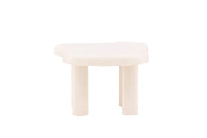 Mmilo Strömstad Sofa Table 100x71 cm – White MDF Coffee Table, Modern Nordic Design for Living Room