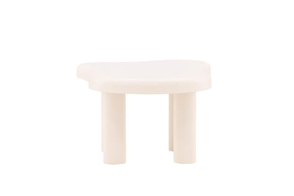 Mmilo Strömstad Sofa Table 100x71 cm – White MDF Coffee Table, Modern Nordic Design for Living Room