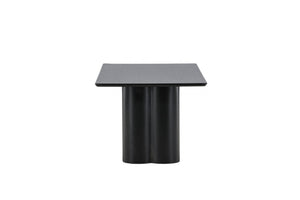 Mmilo Olivia Coffee Table 120x60 cm – Black, Modern MDF Sofa Table with Sleek Minimalist Design for Living Room