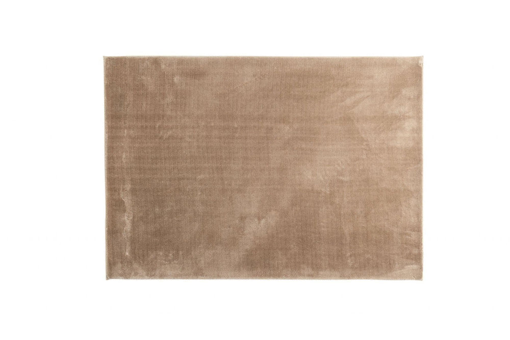 Blanca Beige Rug – 290x200 cm Rectangular Soft Polyester Carpet