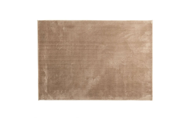 Blanca Beige Rug – 290x200 cm Rectangular Soft Polyester Carpet