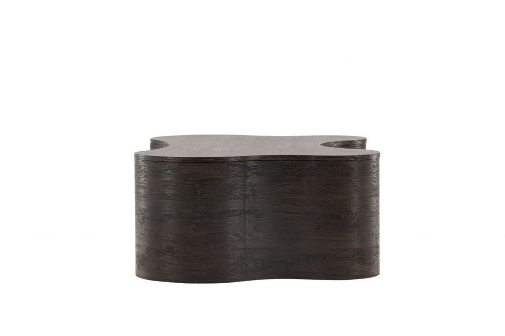 Larvik Coffee Table in Mocca | Modern Stylish MDF & Veneer Table with Rounded Edges
