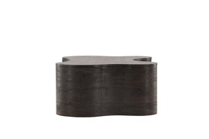 Larvik Coffee Table in Mocca | Modern Stylish MDF & Veneer Table with Rounded Edges