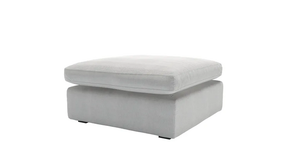 Long Island Slim Medium Rectangular Footstool in Pumice House Basket Weave
