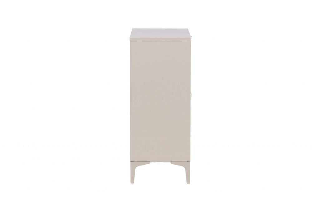 Piring 4-Drawer Beige Steel Cabinet | Modern Office & Home Storage Solution