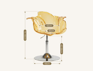 Flora Acrylic Dressing Table Chair