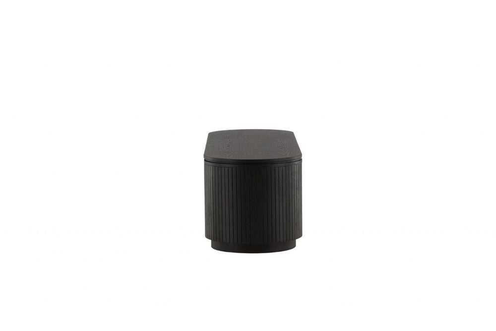 Fjällbacka Low Storage Sideboard | Black Oak MDF Veneer Scandinavian Design
