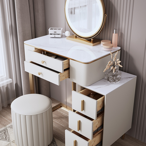 Lakin White Dressing Table with Mirror