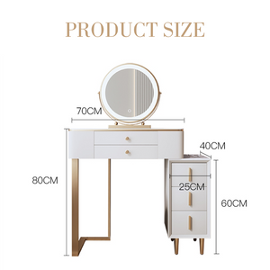 Lakin White Dressing Table with Mirror